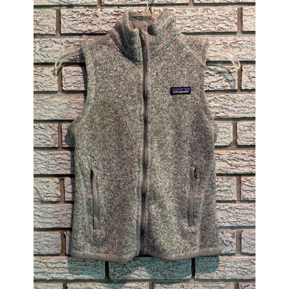 Patagonia Better Sweater Full Zip Fleece Vest Grey Heather Womens XXS 25886
